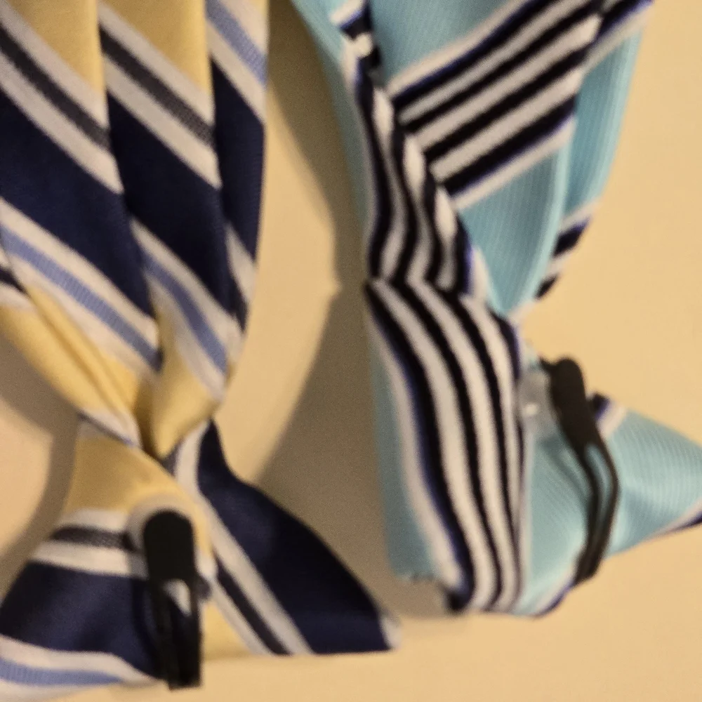 Kids Striped Blue and Yellow Ties Set